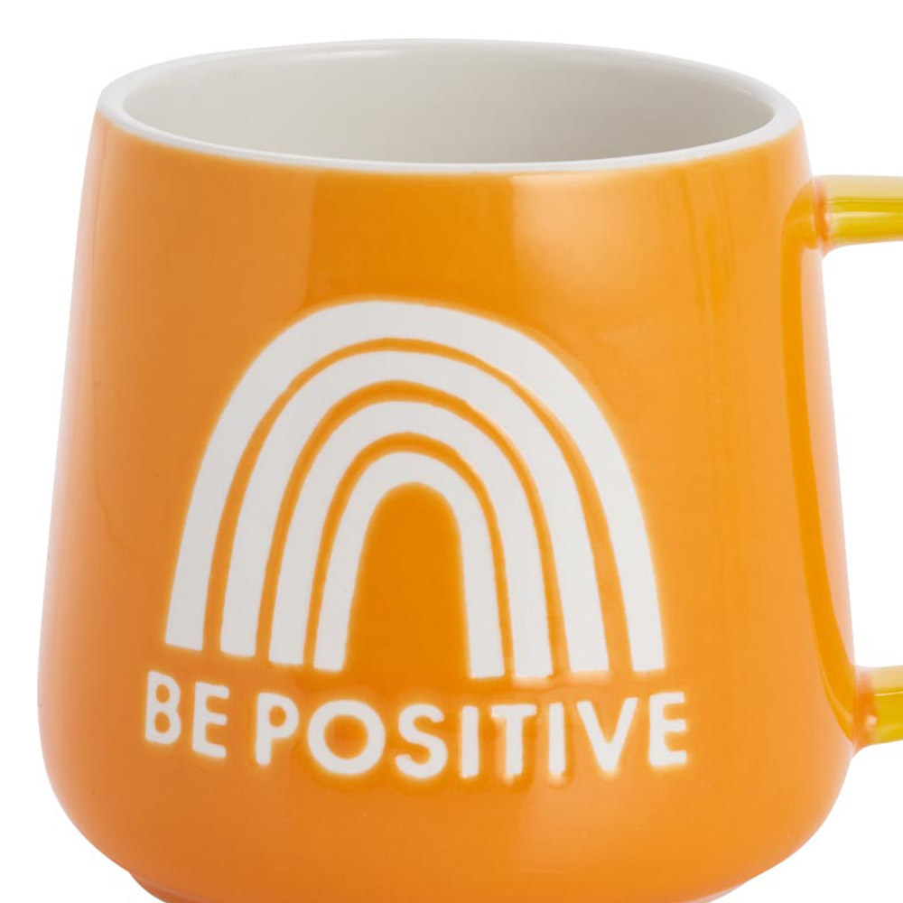 Wilko 'Positive' Slogan Mug Image 3