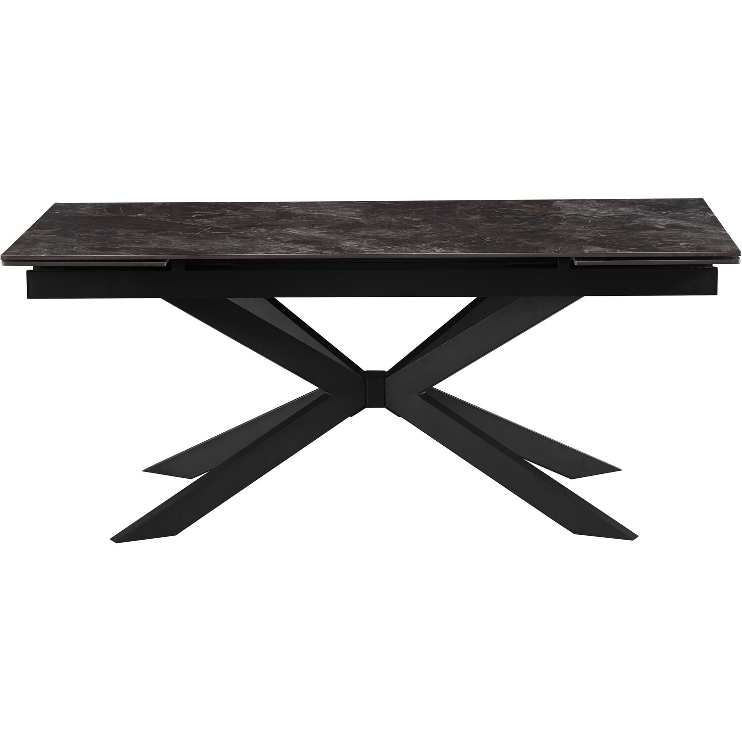 Henley Marble Extending Dining Table Black Image 5