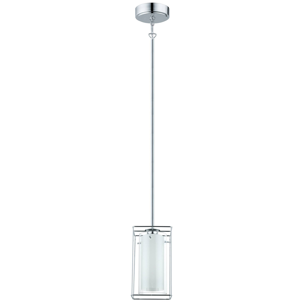 EGLO Loncino 1 Caged Glass Pendant Light Image 1