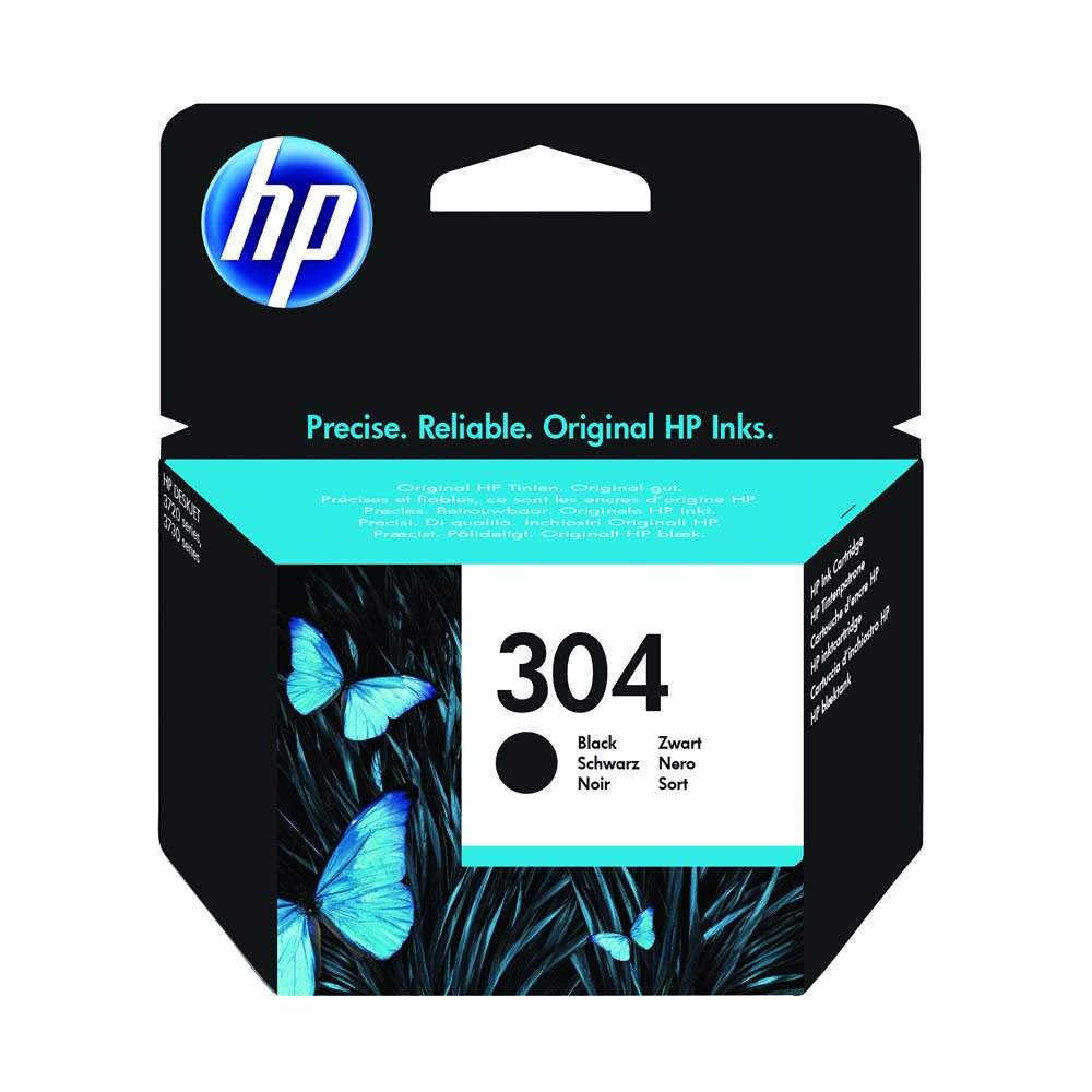 HP 304 Black Ink Cartridge Image
