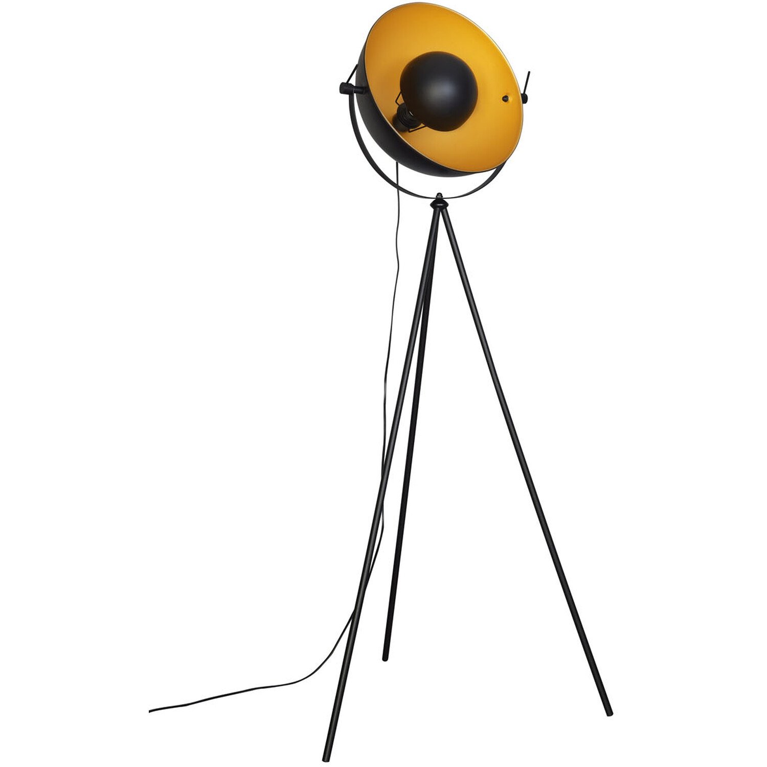 Manhattan Black Retro Tripod Style Floor Lamp Image 7