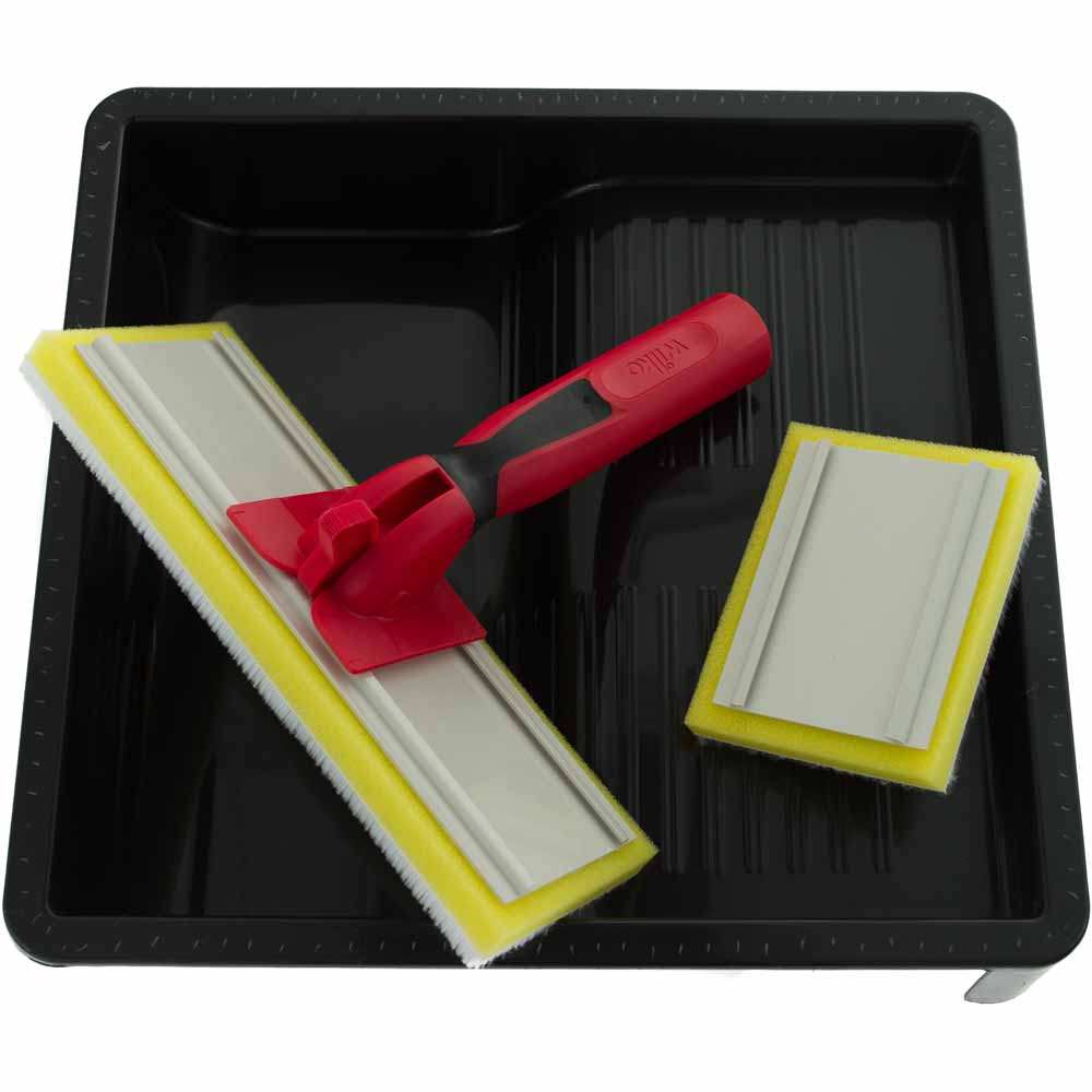 Wilko Paint Pad Set for Accuracy and Less-Mess on Flat Walls and Ceilings 4 Piece Tray Kit Image 8