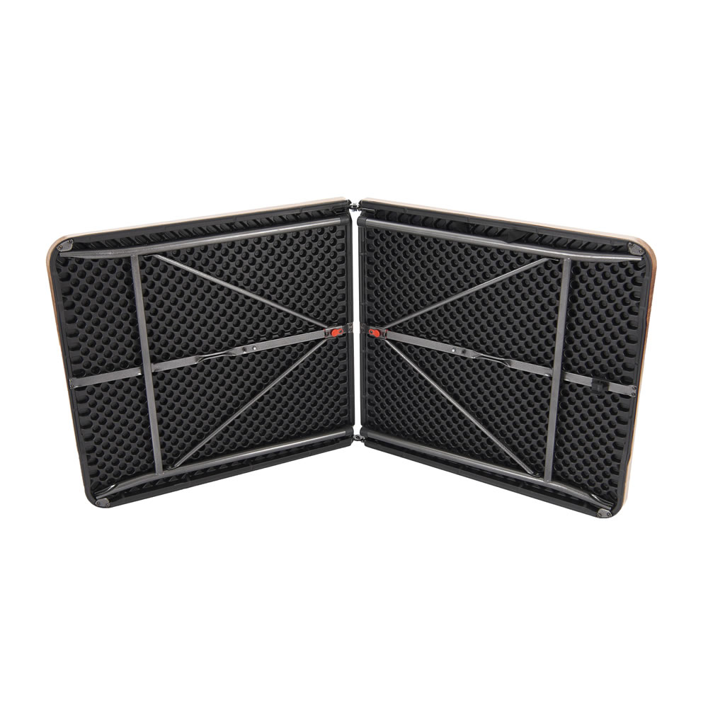 Greenhurst Foldable Woodgrain Table 5ft Wilko