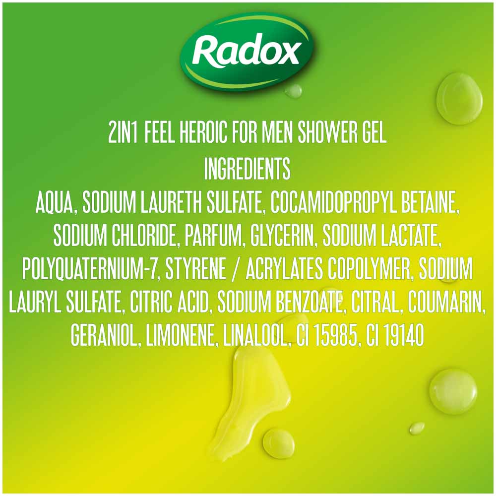 Radox for Men Rise and Rise and Shine Shower Gel 250ml Image 4