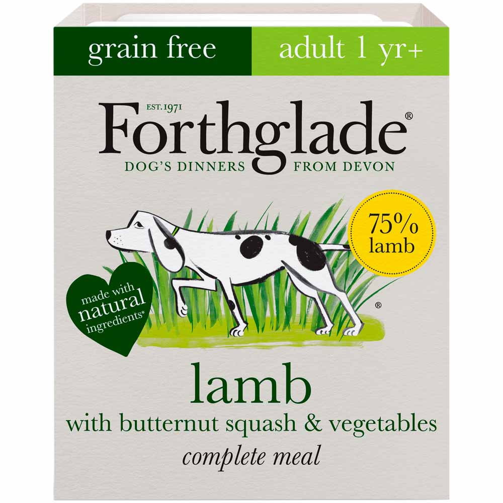 Forthglade Lamb Squash and Vegetables Grain Free Dog Food 395g Image 1