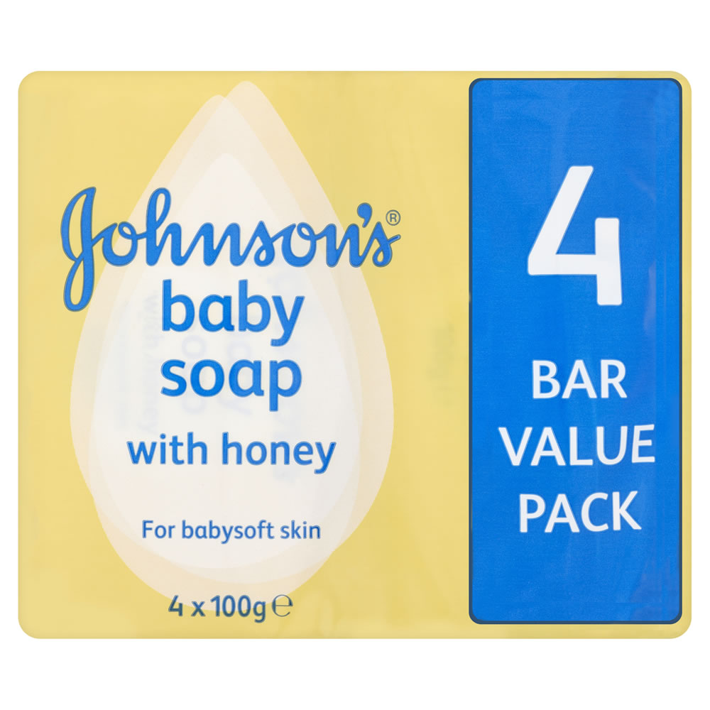 Johnson's Baby Soap Value 4 pack 100g Image