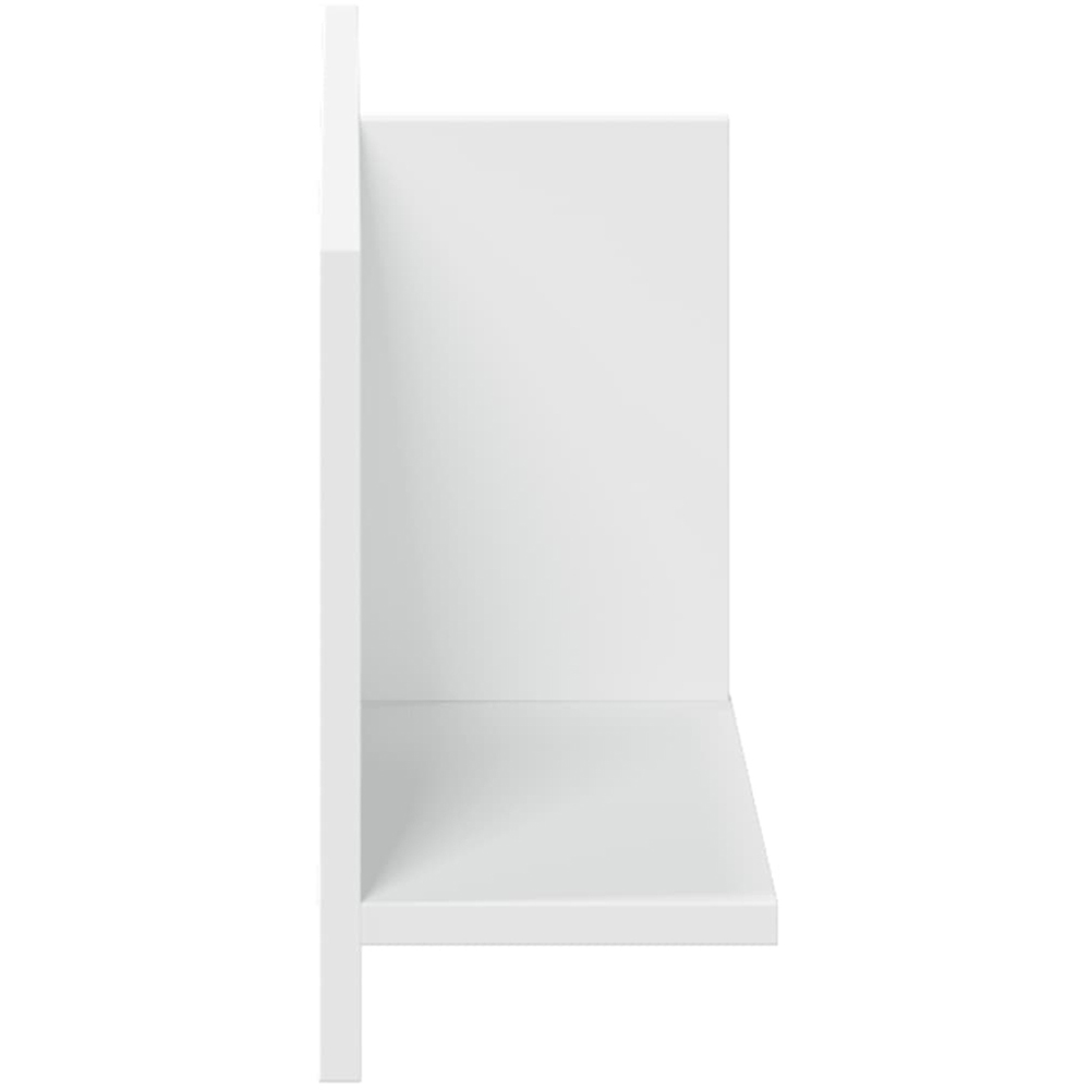 vidaXL 2 Shelf White Wall Cabinet Image 4