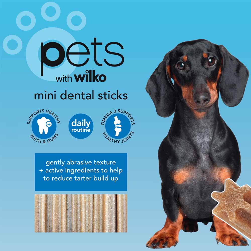 Wilko Mini Dental Sticks 170g Image 1