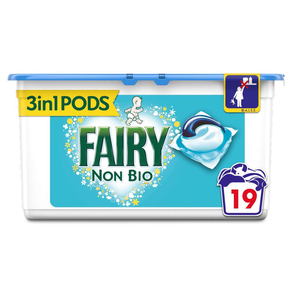 Fairy Non Bio Liquid Tablets 19 Washes Image
