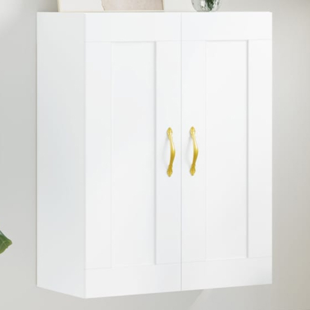 vidaXL 2 Door White Wall Mounted Cabinet Image 1