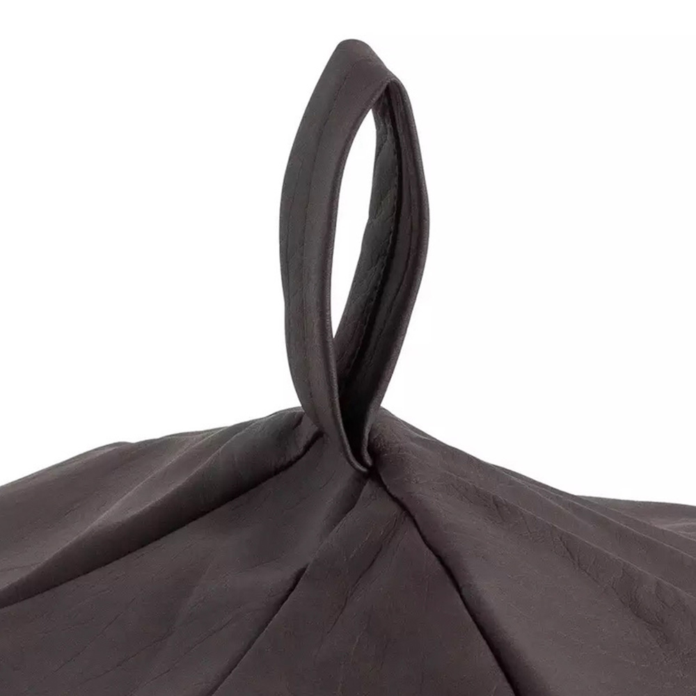 Kaikoo Brown Faux Leather Beanbag Image 3