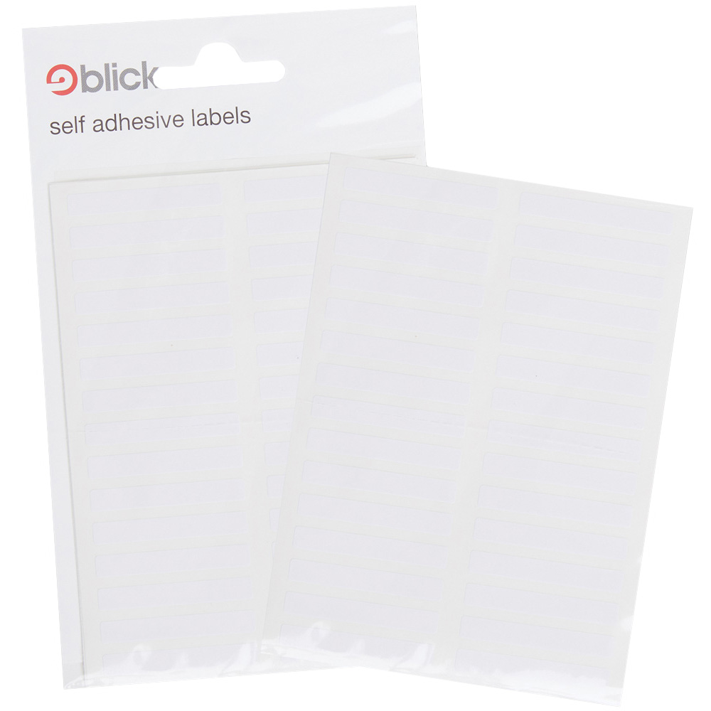 Blick White Rectangular Self Adhesive Warehouse Label 6 x 50mm 1600 Pack Image 4