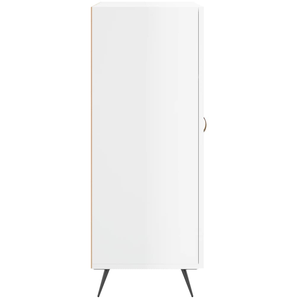 vidaXL Single Door 3 Drawer White Sideboard Image 7