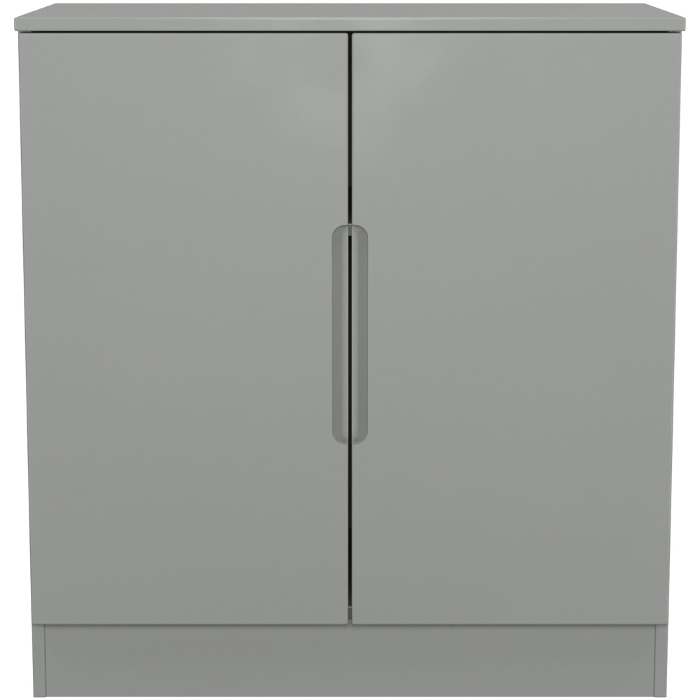 Crowndale Milan 2 Door Dusk Grey Storage Cabinet Ready Assembled Image 2