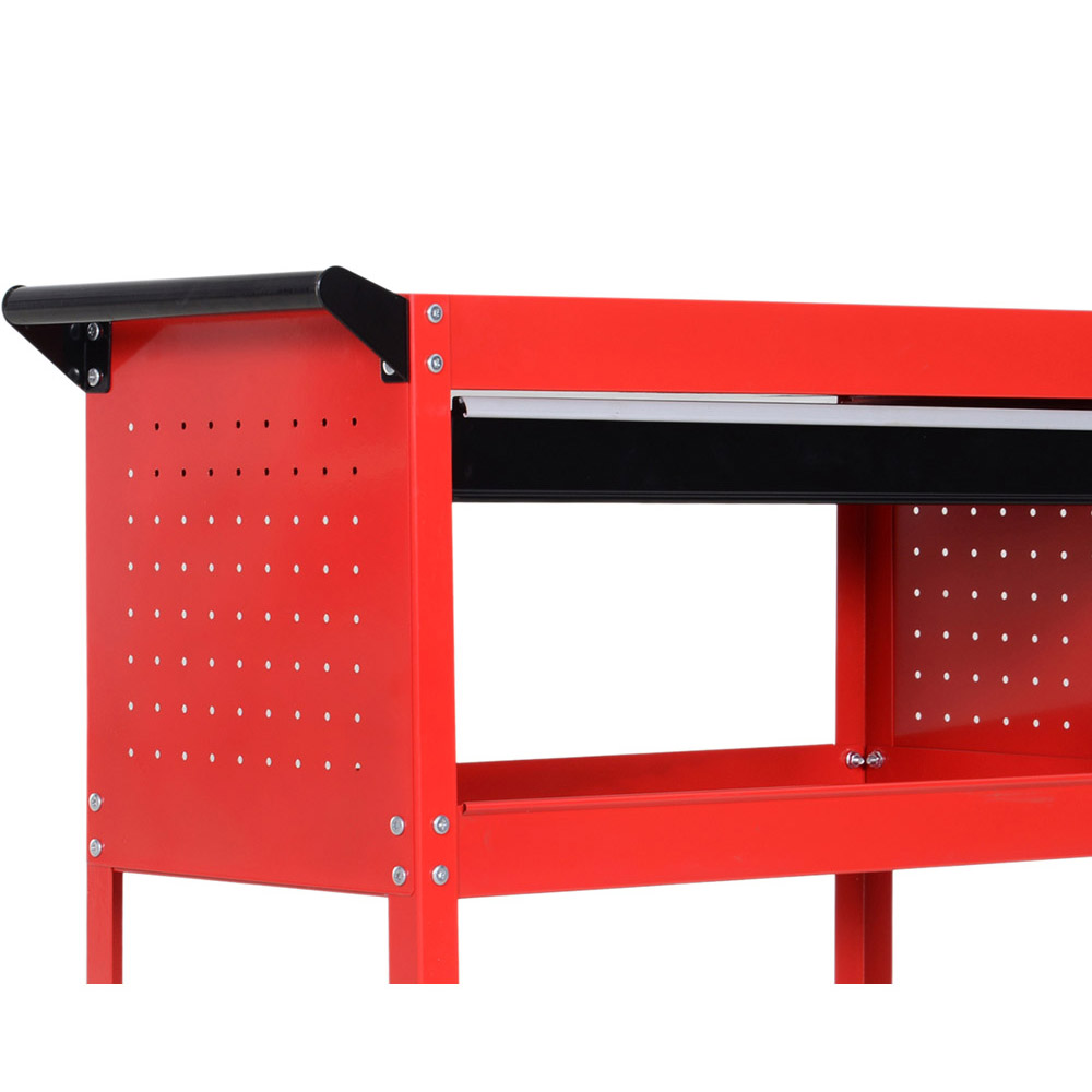 DURHAND Red 3 Shelf Tool Trolley Image 5