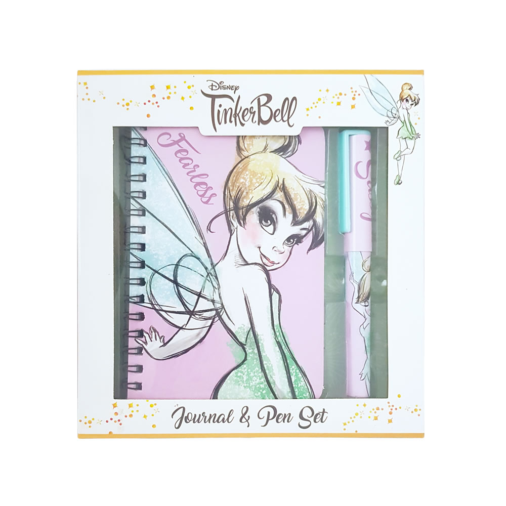 Tinkerbell A6 Notebook And Pen Wilko