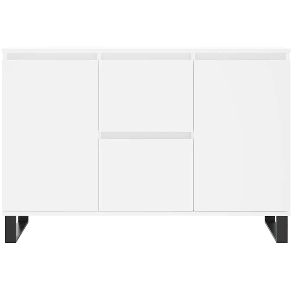 vidaXL 2 Door 2 Drawer White Sideboard Image 5