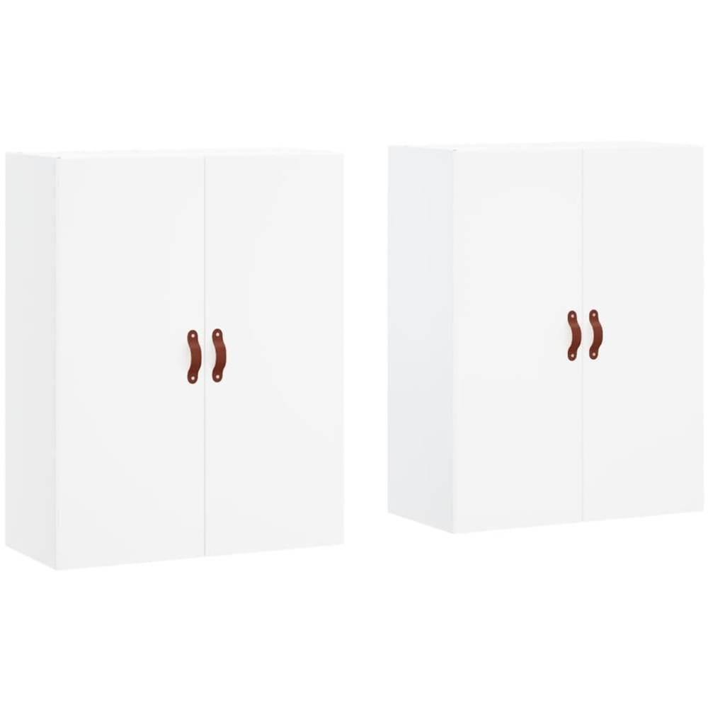 vidaXL 2 Door White Wall Mounted Cabinet Set of 2 Image 2