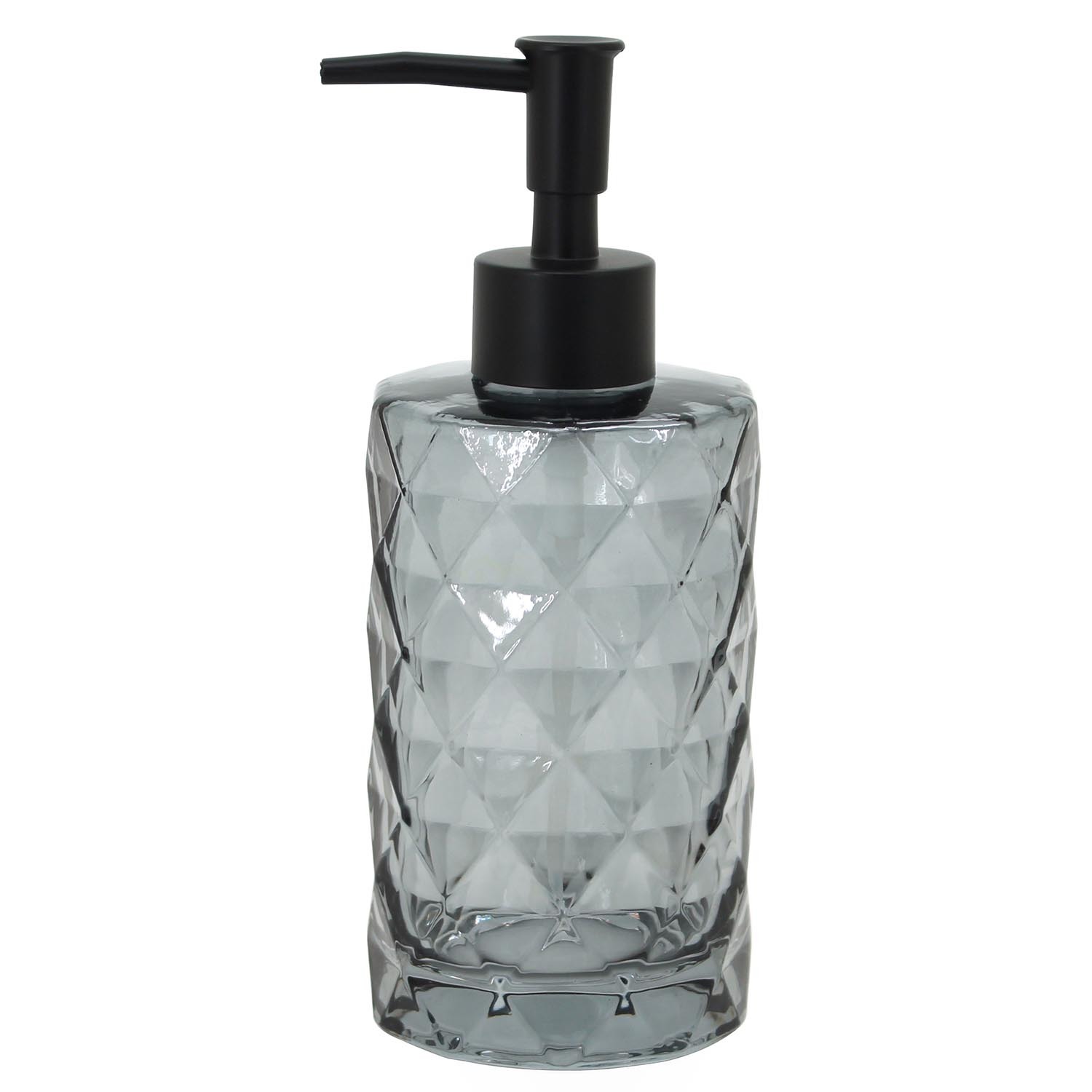 Black Diamond Glass Soap Dispenser Image