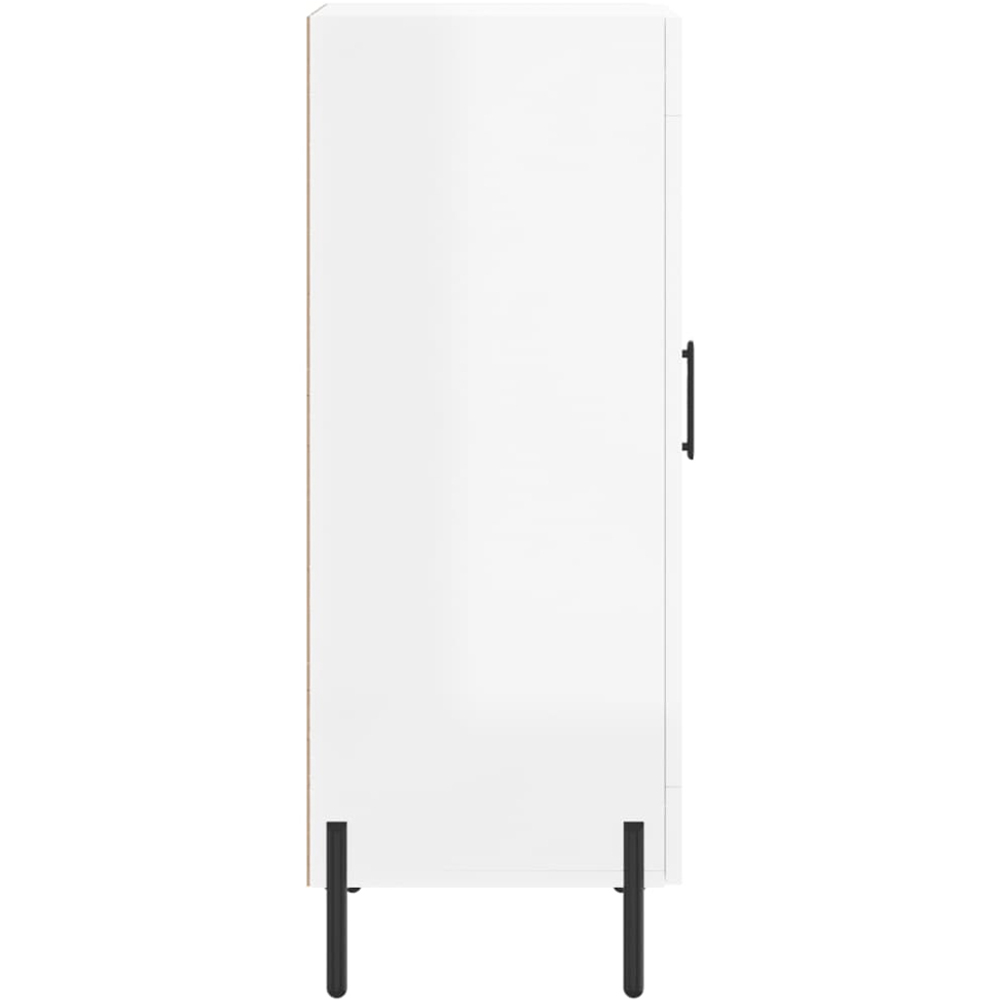 vidaXL Single Door High Gloss White Narrow Sideboard Image 7