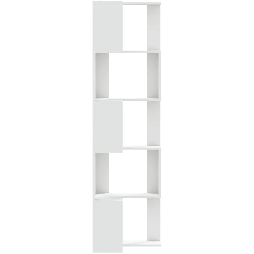 vidaXL 5 Shelf White Corner Bookcase Image 5