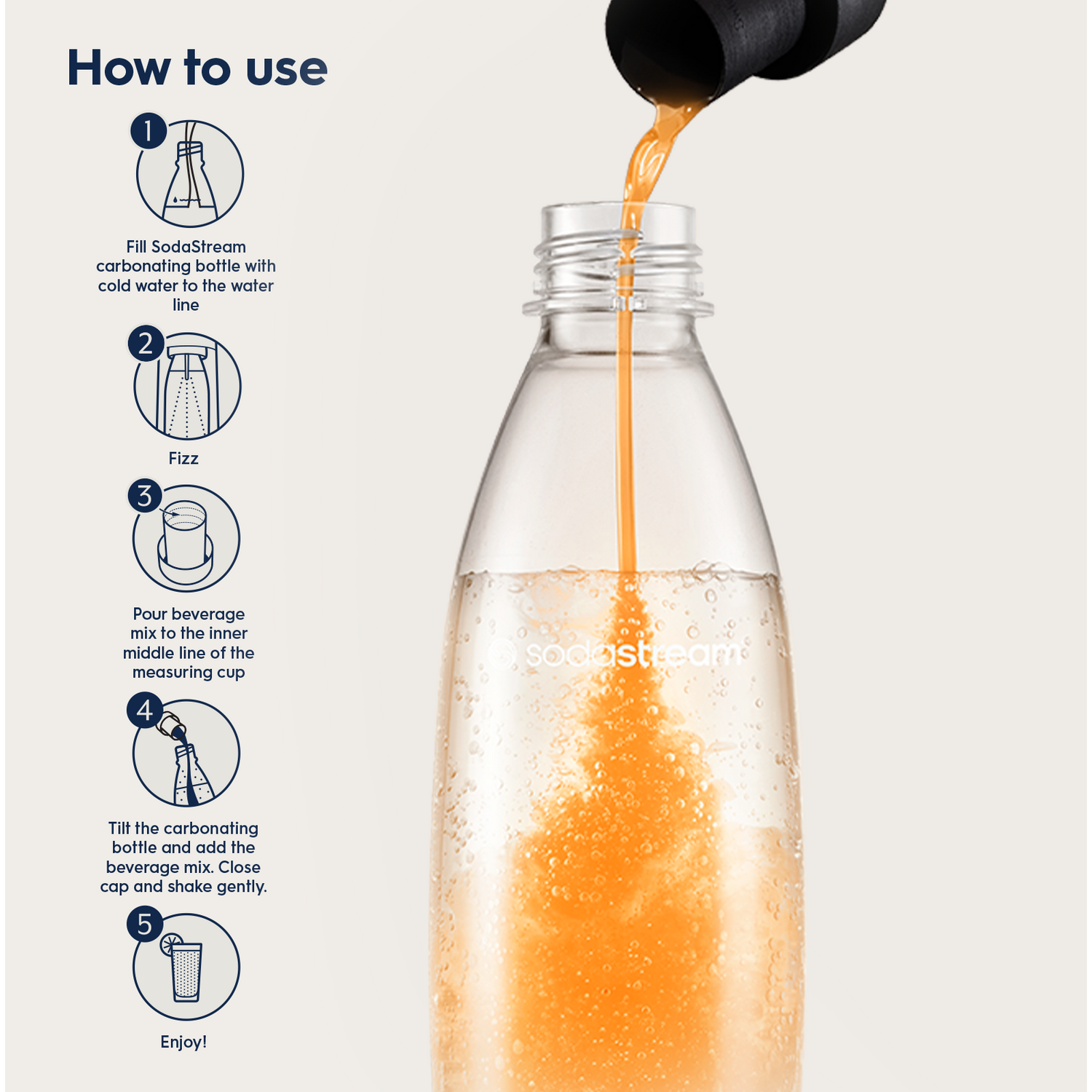 Sodastream Classics Sparkling Drink Mix with VitaminsOrange Mango Image 5