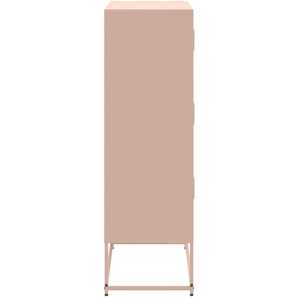 vidaXL 6 Door Pink Industrial Metal Sideboard Image 7