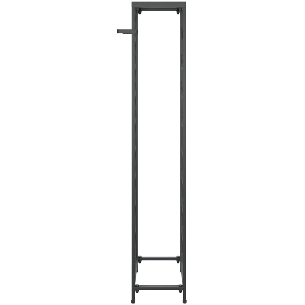 vidaXL 27 Bottle Black Slim Freestanding Wine Rack Image 4