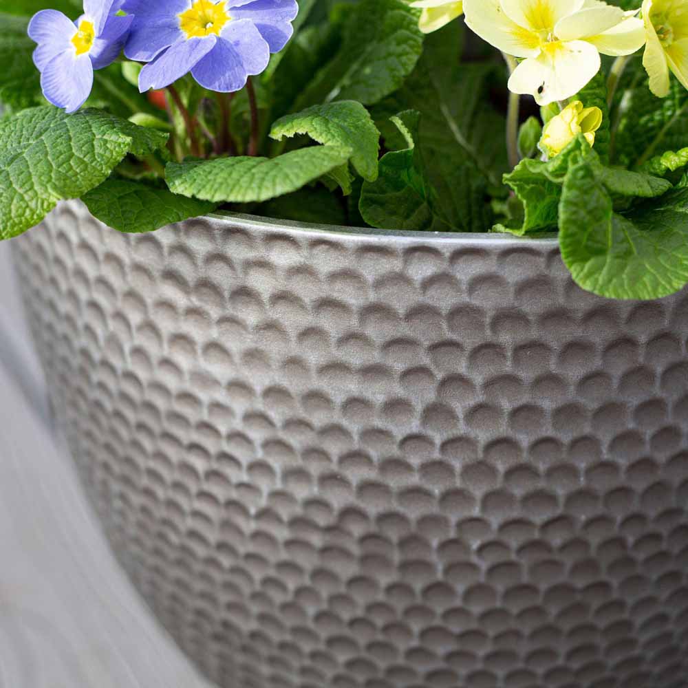Plant Avenue Elements Grey Gun Metal Plant Pot 31cm Image 3