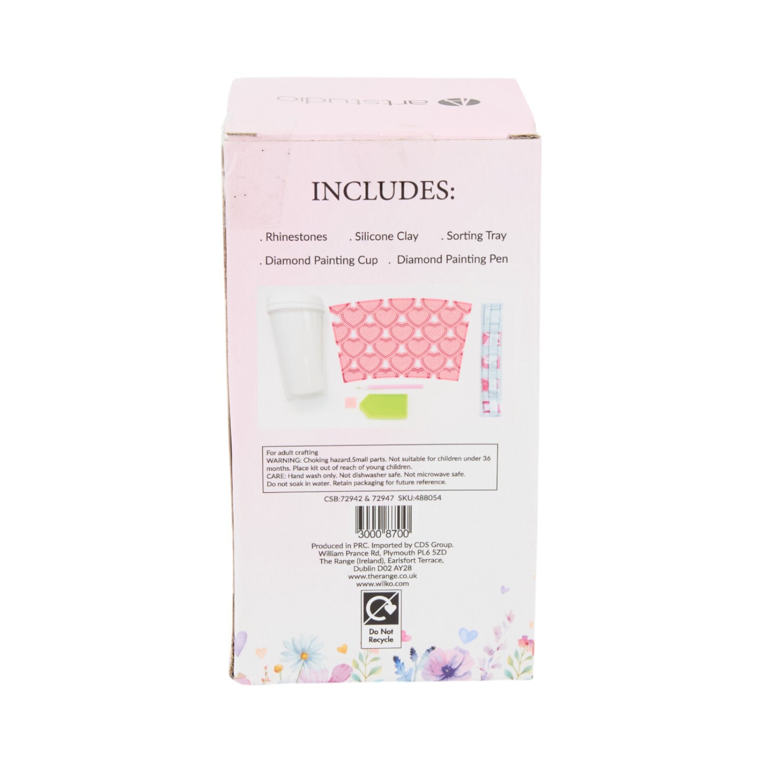 Diamond Art Heart Cup Kit Pink Image 4