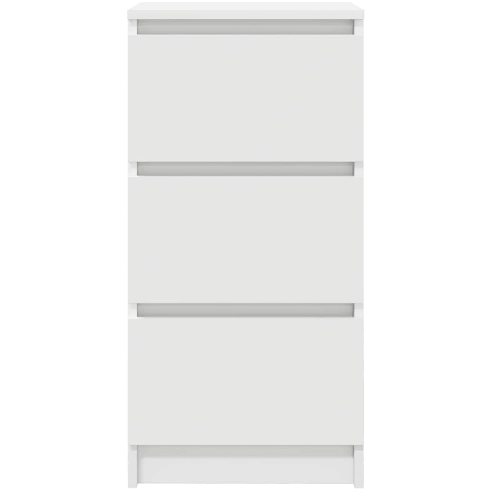vidaXL 3 Drawer White Sideboard Image 6