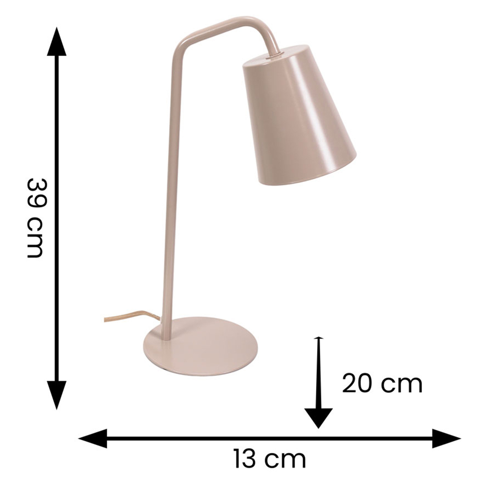 ValueLights Bibi Natural Stone Arched LED Table Lamp Image 7