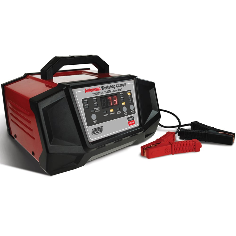 Maypole 75A Automatic Workshop Battery Charger with Engine Start Image 2