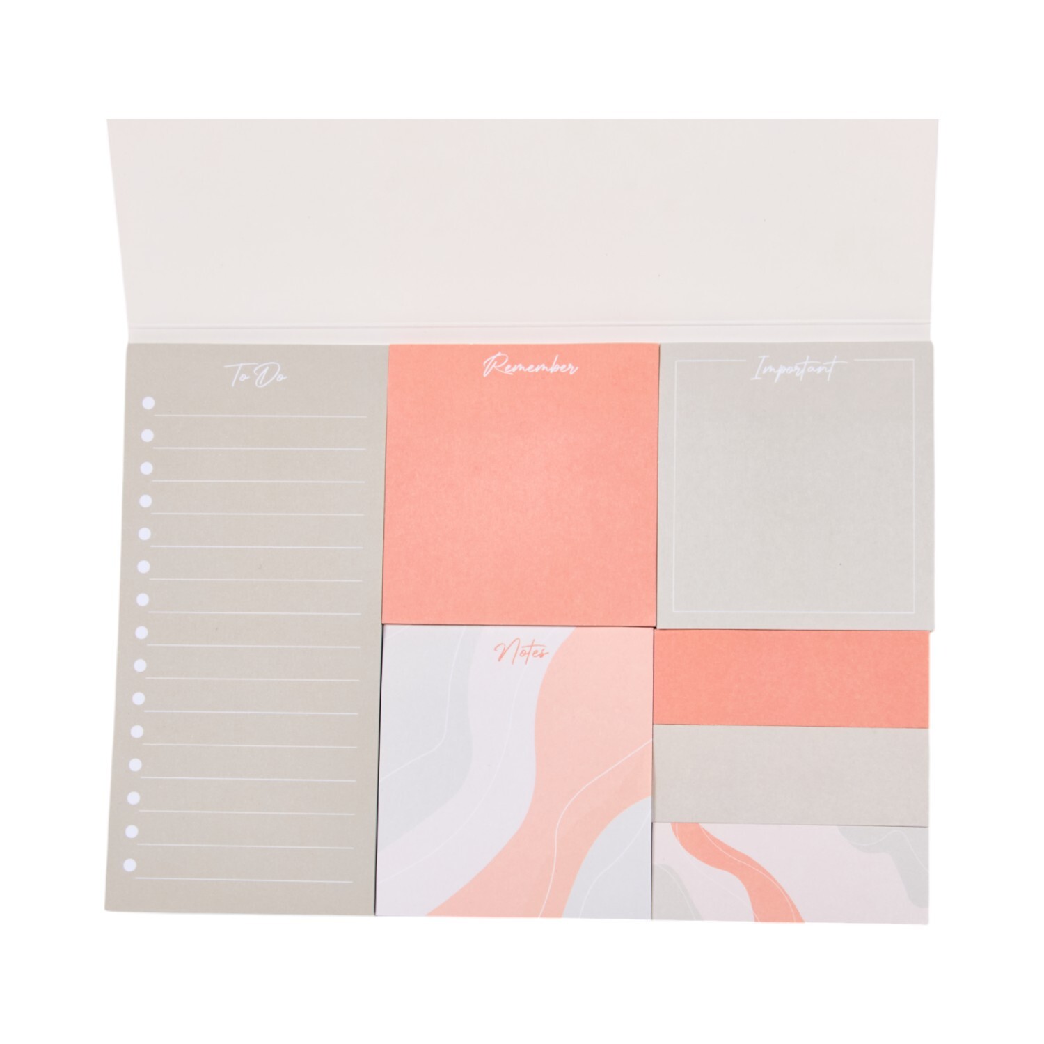 Apricot Crush Sticky Note Set Orange and Cream Image 3