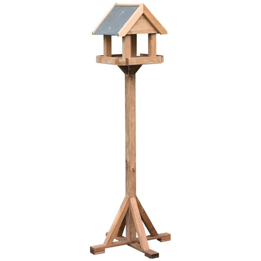 Rowlinson Windrush Natural Softwood Bird Table Image 1