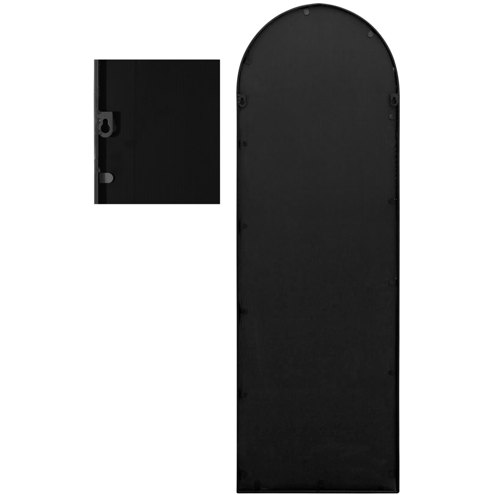 MirrorOutlet The Arcus Black Framed Arched Garden Wall Mirror 120 x 40cm Image 4