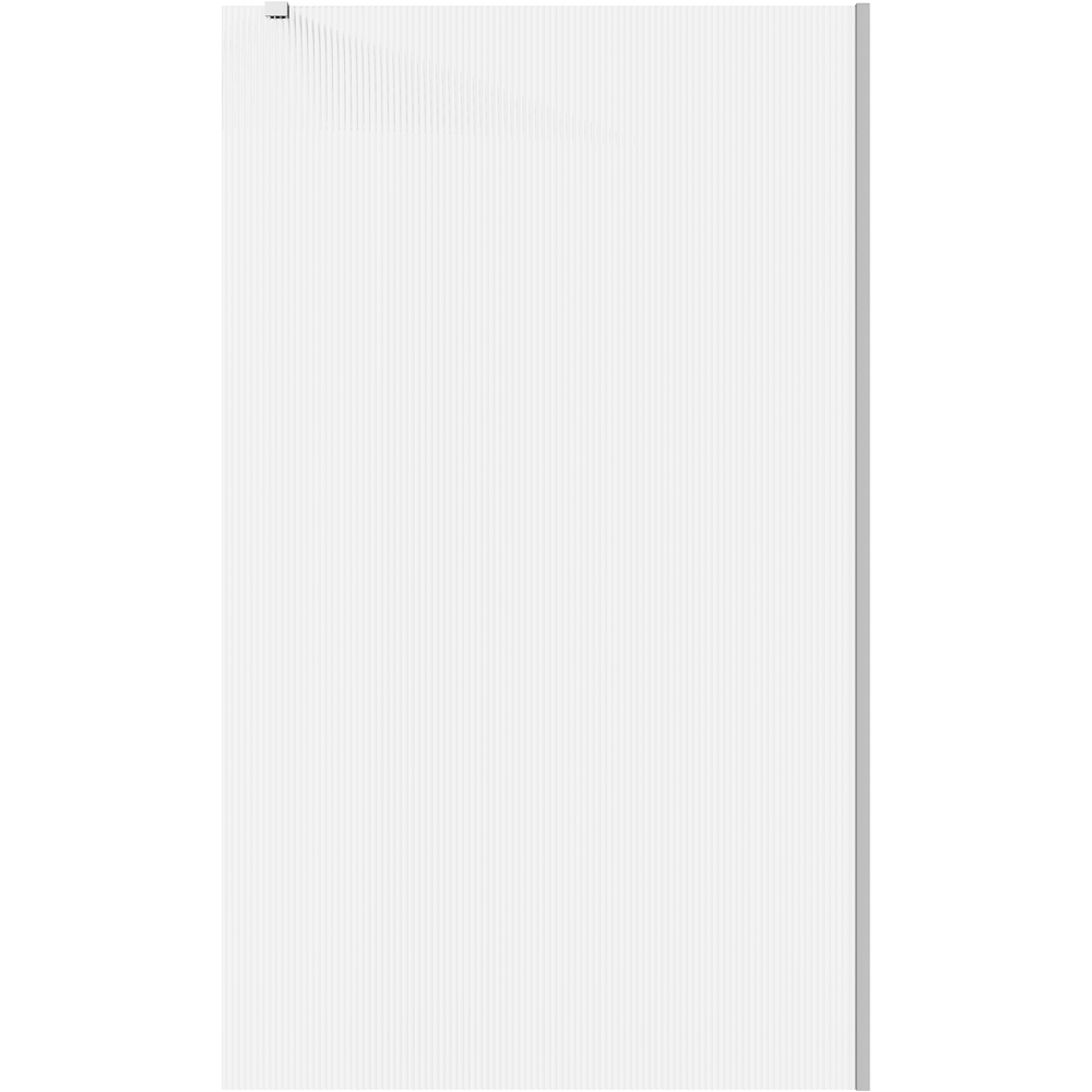 Bathstore Nero Fluted Glass Wetroom Shower Panel with Chrome Profile and Front Arm 900mm Image 4