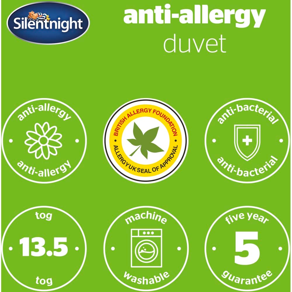 Silentnight Single Anti Allergy Duvet 13.5 Tog Image 9