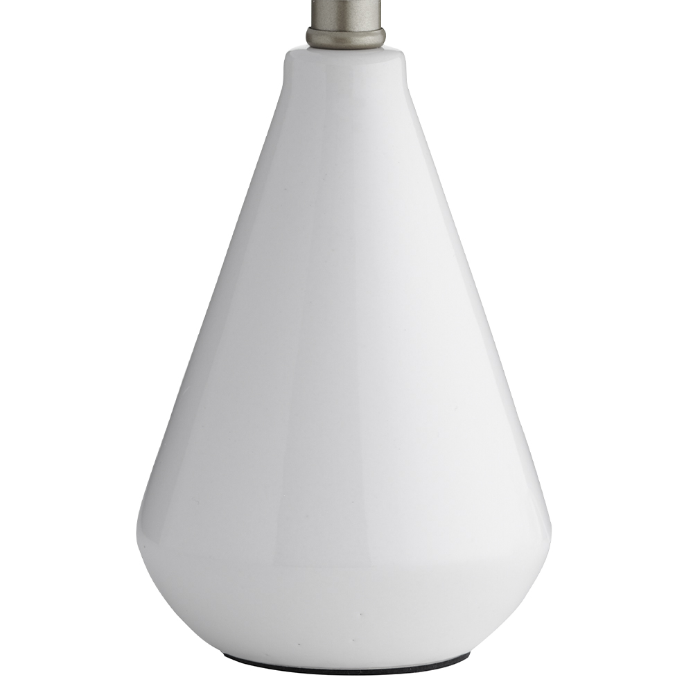 Wilko Cream Ceramic Table Lamp Image 3