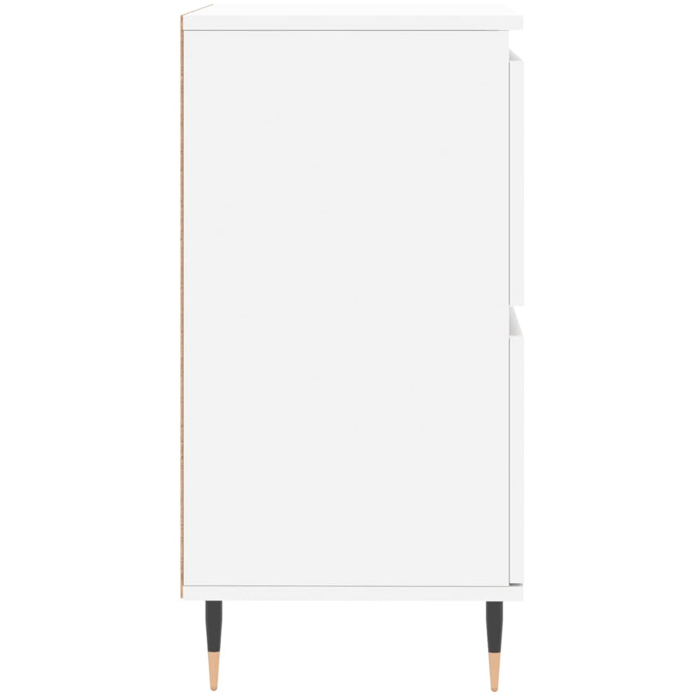 vidaXL 4 Door White Sideboard Image 7
