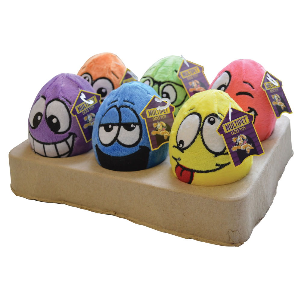 Single Happy Pet Egg Noggins Dog Toy in Assorted styles Image 1