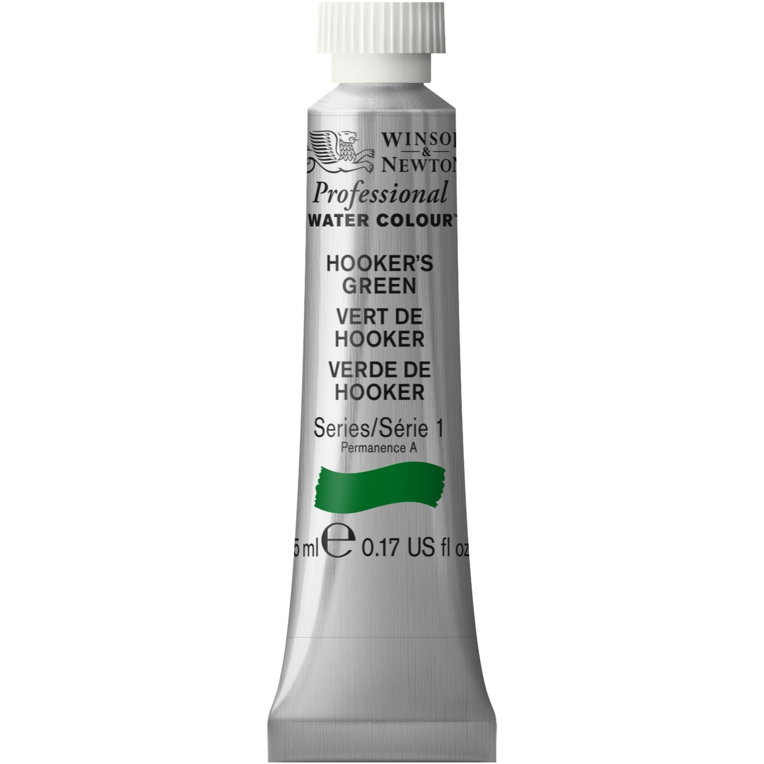 Winsor and Newton 5ml Professional Watercolour Paint - Hookers Green Image 1