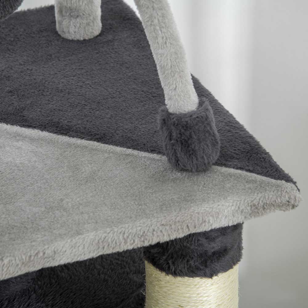 PawHut Cat Tree for Indoor Cats with Scratching Posts Image 8