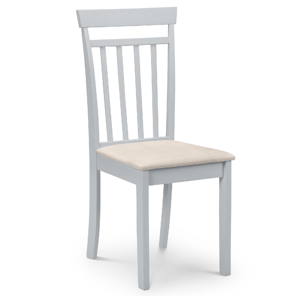Julian Bowen Coast Set of 2 Grey Dining Chair Image 3