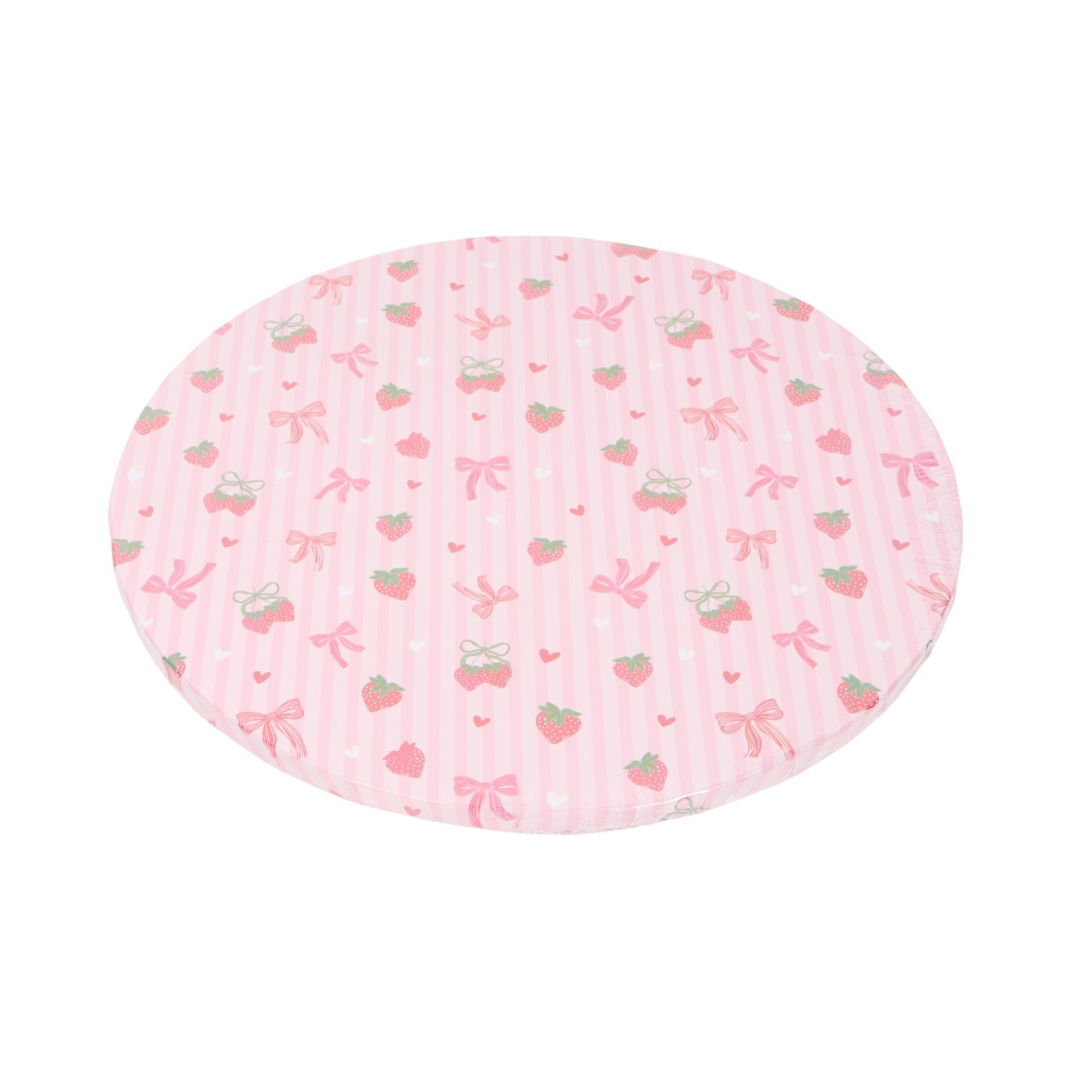 Berry Sweet Round Cake Board Pink Image 2