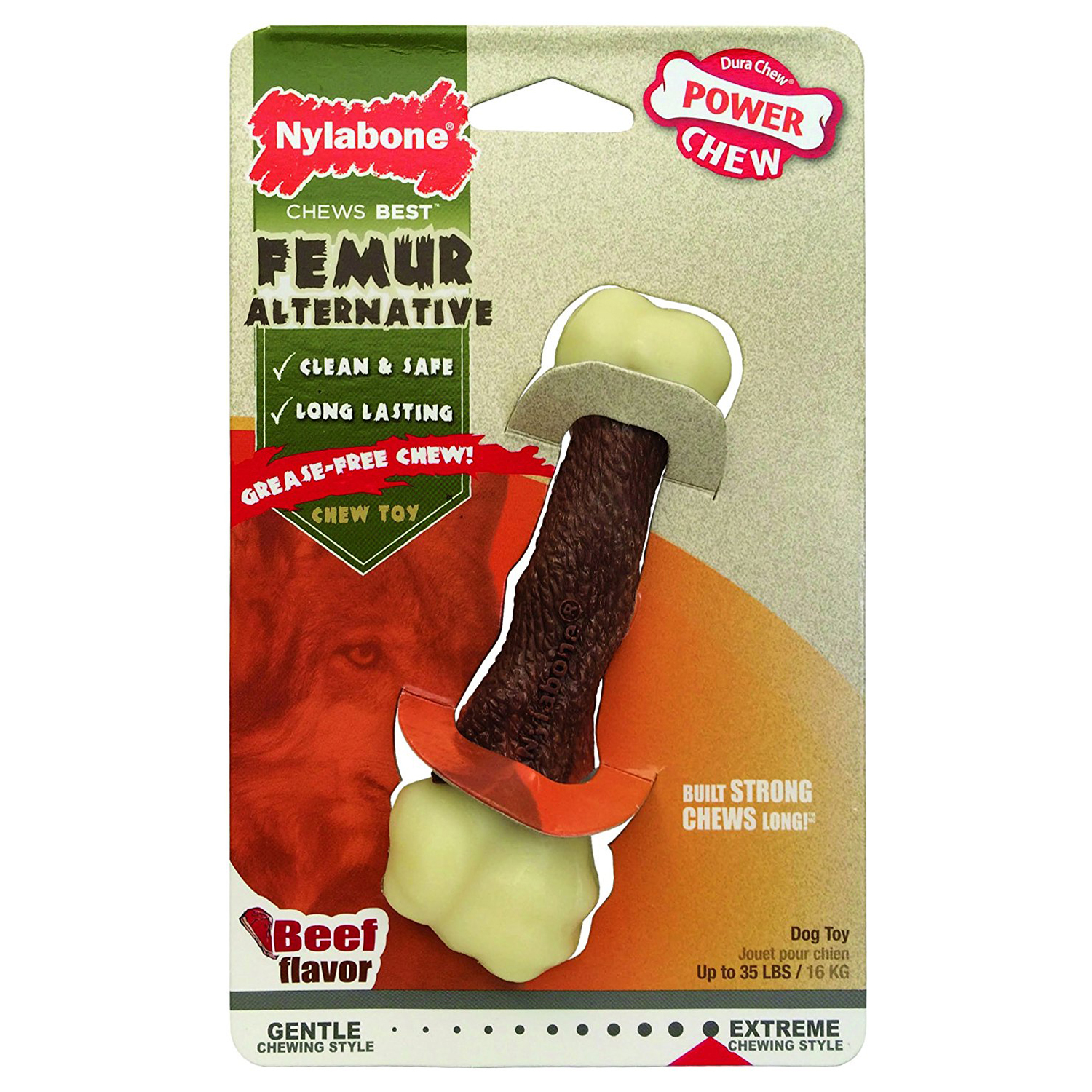 Nylabone Extreme Chew Femur Beef Extra Large - Medium Image