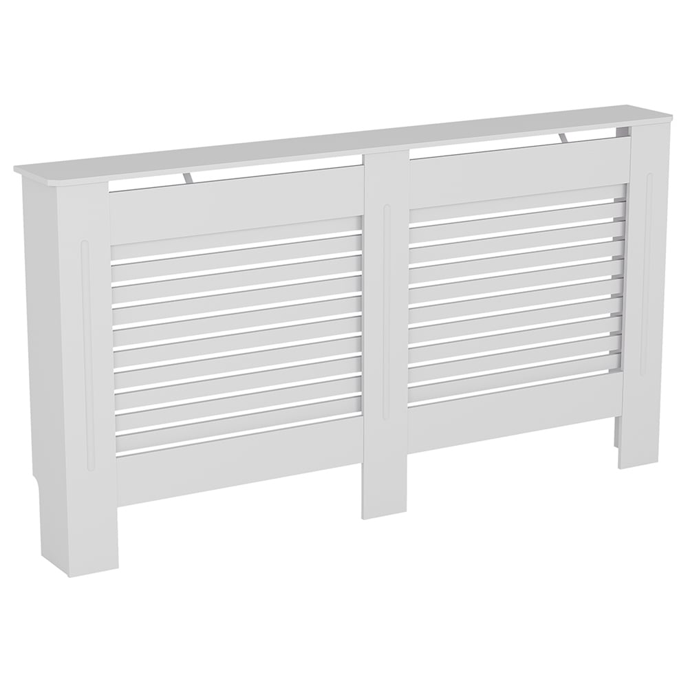 Vida Designs Milton White Radiator Cover Large Image 1