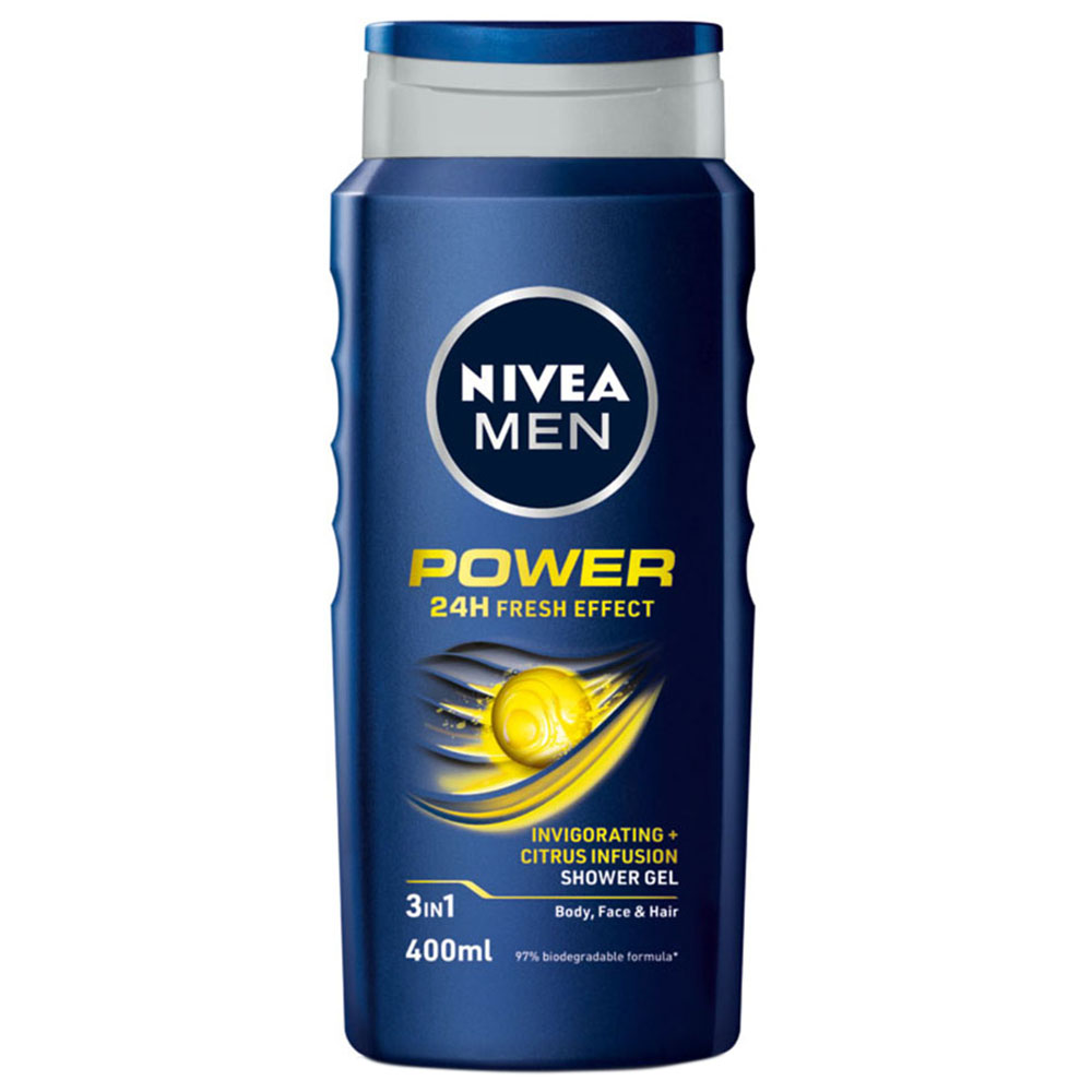 NIVEA Men Power Refresh Shower Gel 400ml Image 1