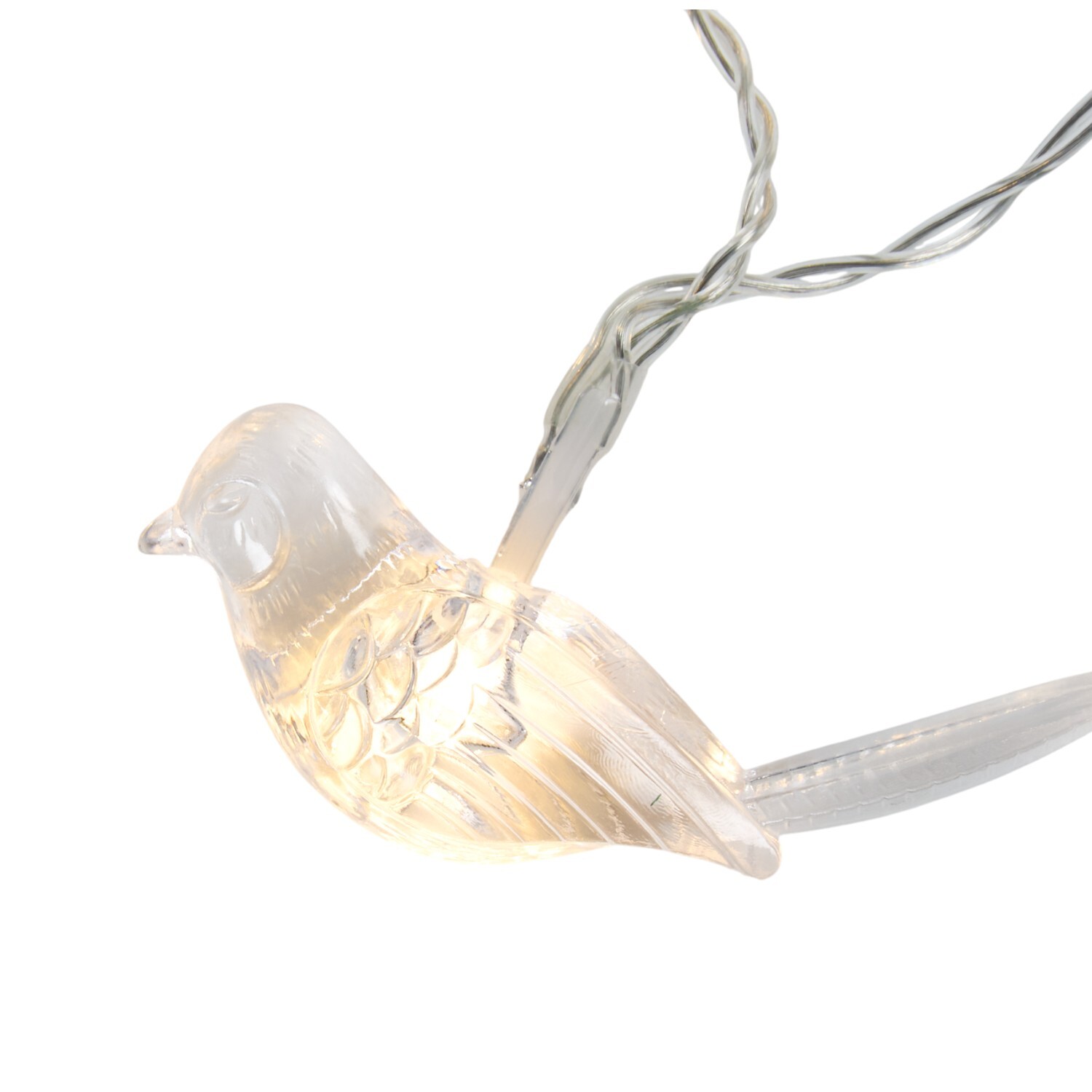 Solar Clear Bird String Light Image 5