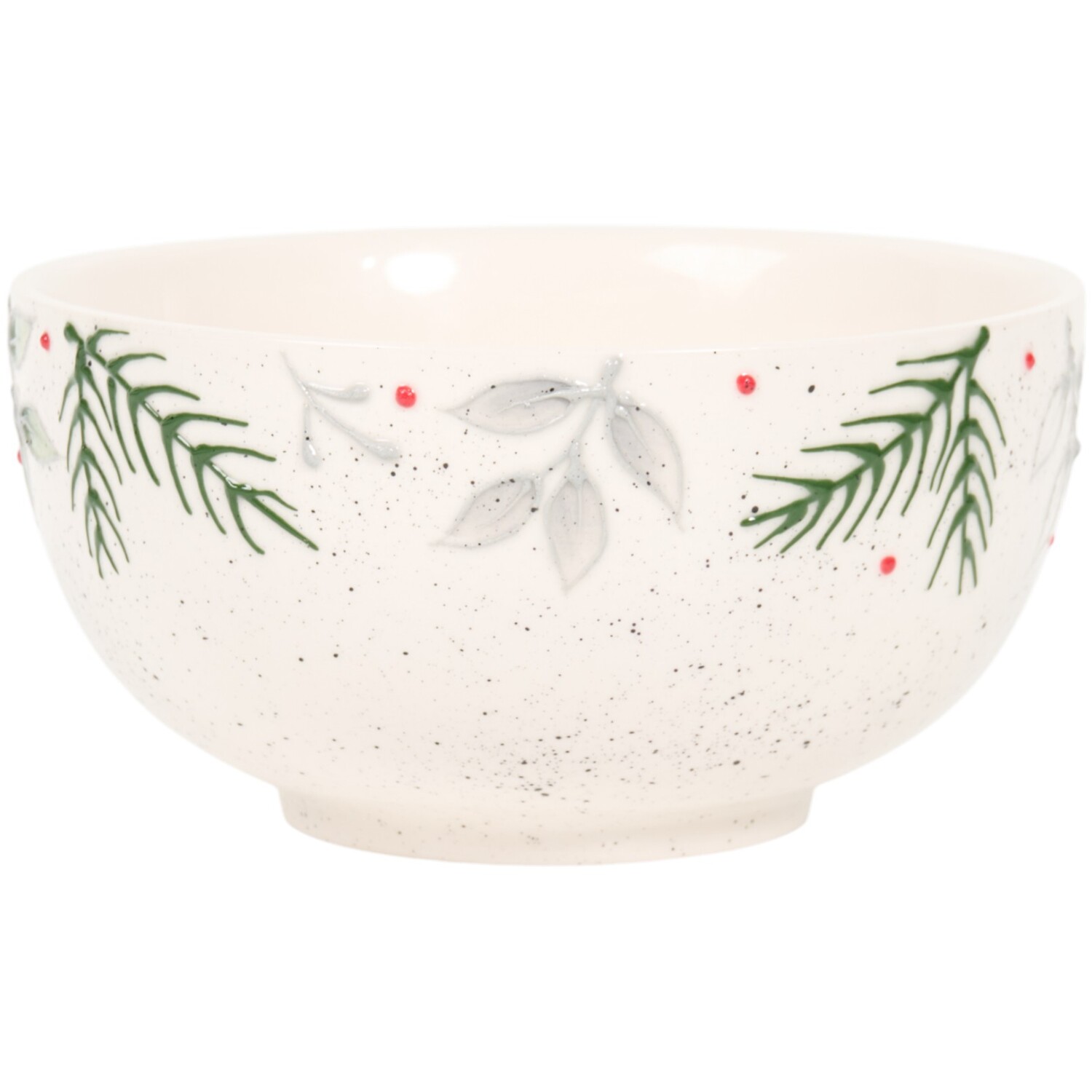 Festive Stone Floristry BowlWhite Image 1